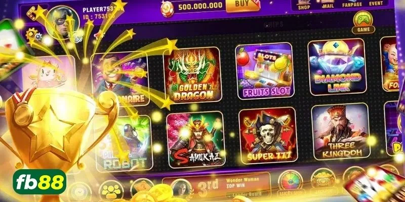 Sảnh game quay hũ FB88 là sân chơi tuyệt vời để bạn tận hưởng giải trí.